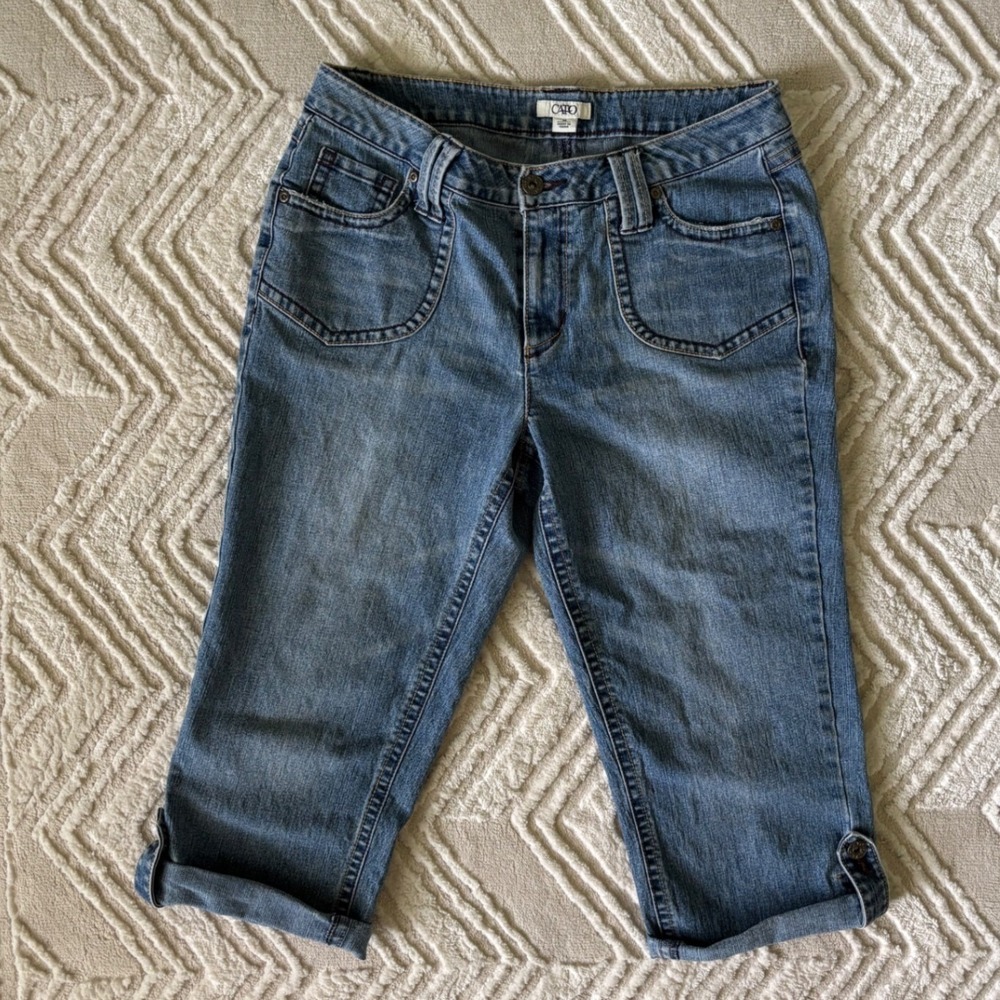 Y2K Cottagecore Chic Denim Capris